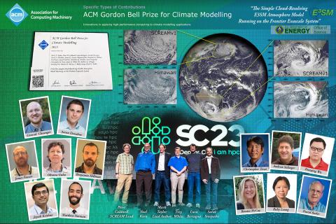 The team behind the Gordon Bell Prize for Climate Modeling. 